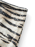 Women's Summer Hot Shorts Zebra Print Low Waist Sequin Short Pants Streetwear for Party