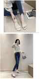 Women Sandals Chunky Heels Slides Summer 2026 Elegant Shoes Women Slipper Big Size 34-42 Fashion Summer Sandal Women