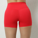 Yoga Shorts Gym Sports Shorts Women High Waist Workout Fitness Short Leggings Running Cycling Tight Soft Sportswear