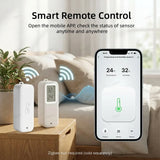 Tuya Zigbee/Wifi Temperature Humdiity Sensor Detector Option Indoor Outdoor Waterproof LCD Thermometer Hygrometer For Alexa Z2M