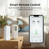 Tuya Zigbee/Wifi Temperature Humdiity Sensor Detector Option Indoor Outdoor Waterproof LCD Thermometer Hygrometer For Alexa Z2M