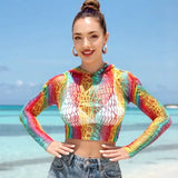 1 Set Sexy Women Fishnet Cover Ups Hollow Out Bodycon Women's Swimwear See through Tassel Dress without Bikini Beachwear