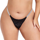 Womens Sexy Lace Thongs Breathable and Comfortable Stretch Elegant Plus Size Underwear Panties XL 2XL 3XL 4XL