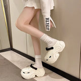 Cute DIY Butterfly Fashion Clogs For Women Summer Platform Shoes Soft EVA 2 Way Wear Sandals For Female Indoor Street Slippers