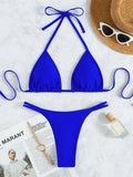 XS - L Rhinestone Extreme Mini Micro Thong Bikini Women Swimwear Female Swimsuit Two-pieces Bikini Set Bather Bathing Suit V3384