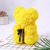 Rose Bear Gift 25cm Artificial Teddy Rose Bear with Box