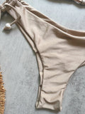 Sexy Brown Bikini 2026 Women Solid Red Halter Push Up Bra Tie Side Triangle Swimsuit Summer Bathing Suit Lace Up Micro Swimwear