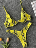 High Cut V-bar Underwired Bikini Women Swimsuit Female Micro Thong Swimwear Two-pieces Bikini Set Push Up Bathing Suit Swim Lady