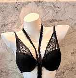 Elegant French Purple Halter Neck Bra Set Delicate Lace Bralette for Small Bust Layered Straps Lingerie UK Sizes MOYISU Sexy Bra