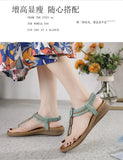 2026 New Shoes for Women Bohemia Crystal Sandals Women Shoes Rhinestone Lady Flip Flops Pearl Slip on Flat Beach Shoes