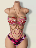 Body Chain Acrylic Beads With Swimsuits Bikinis Beach Vaction Pool Party Casaul Style Bikini For Woman Charming Pure Desire ZS1T