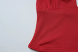 FDYOUI Women's Halter Neck Bandage Crop Tops 2026 Summer Sexy Off Shoulder Backless Corset Ladies Sleeveless T-shirt High Street