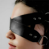 Solid Color Leather Mask Anime Glasses Women'sexy Accessories Exotic Style Adjustable Masks PU Blindfold Game For Adult Couples