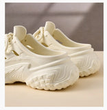 2026 New Leisure Platform Clogs For Women Men Summer Street House Shoes Soft EVA Lace-up Style Slippers Couples Beach Sandals