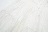 Foridol Button Bowknot Off Shoulder White Lace Mini Dress Summer Beach Embriodery Short Party Holiday Vestidos Smocked 2025