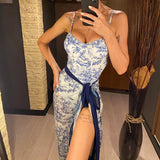S - XL Sexy With Skirt Printed High Cut Underwired Women Swimwear One Piece Swimsuit Female Bather Bathing Suit Swim Lady V4611