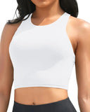 2026 Sporty Swim Vest Swimsuit Only Tops Padded Swimwear Women Solid Bathers Bathing Swimming Suit Female