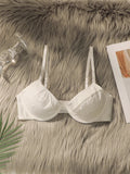 Women's Steel Rim Embroidered Lace Underwear Collar Push Up Shoulder Straps Adjustable Comfortable Close fitting Bra MR2642