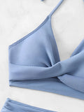 Sexy High Waist Bikini 2026 Women Halter Swimwear Female Swimsuit Solid Bathers Swimming Bathing Swim Suit Summer Beachwear