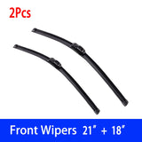 For Nissan Micra K12 2002-2010 Car Wiper U-type Soft Rubber Boneless Wiper HD Quiet Durable Automotive Wiper 21"+18"