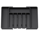 New Adjustable Cutlery Organizer - Upgraded Plastic Storage Tray with Dividers, Ideal for Organizing Spoons and Knife Drawers.