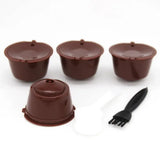 Reusable Coffee Capsule Kits for Nescafe Dolce Gusto Machine Refillable Capsules Pod Compatible Filter Cups Dispenser Supplies
