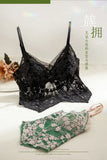 Summer French Lace Halter Bra Set Pure Sensual Beachwear Lightweight Mesh Bralette Backless Wirefree Comfort AU MOYISU Sexy Bra