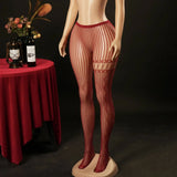Leggings Lace Fishnet Stockings High Socks Sexy One-piece Pantyhose Striped Jacquard Tight-Fitting Solid Color Pantyhose YMWS