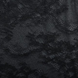 Toucheart Sexy Mesh Patchwork Embroidery Jumpsuit For Women Lace Sling Underwear Solid Color Sexy See-Through Backless Jumpsuit