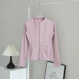 Women's High-End Yoga Suit with Standing Collar Long-Sleeved Sports Jacket for Running And Training Windproof Fitness Jacket
