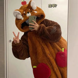 Adult Raccoon Cosplay Costume Robes Kigurumi Unicorn Onesie Anime Nightgown Halloween Cartoon Bear Pajamas Winter