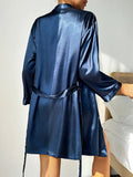 Summer Ladies Nightgown Solid Color Simple Robe Sexy comfortable Women's Pajamas Loungewear