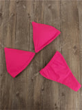 Micro Bikini Women Clear Strap Push Up Bra Neon Yellow Gold Transparent Swimsuit Women Triangle Bather Thong Swimwear Biquini