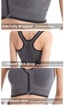 Sports Bra Women Front Zipper More Size Crop Tops Female Gym Jogging Yoga Fitness Shockproof Vest Bralette Sport Bras for Women