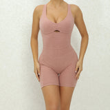 Adjustable double straps Open back  V shape back design Scrunch butt No front seam Flatlock Inseam  Removable pads BODYSUIT
