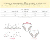 Beautiful thin bra Women's Lace Bralette & Thong Set No Wire Comfortable Underwear Sexy Lingerie for Women J2384
