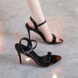 Large  Women's Sandals 2026 Summer High Heels Fashion Open Toe Sandals Buckle Party Shoes  Heels Wedding Shoes