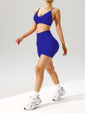 2 pcs/set Women Sports Bra Shorts Legging Set Sportswear Woman Gym Yoga Clothes Seamless Sexy Workout Outfit Women's Tracksuit