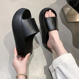 Summer Eva Chunky Platform Slippers Women Comfortable Soft Thick Bottom Sandals Woman 2025 Non Slip Beach Flip Flops Female