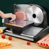 2025 Electric Food Slicer Meat Food Household Desktop Meat Slicer Lamb and Beef Slicers 0-22mm Bread Ham Meat Cutting Machine