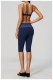 Summer Polka Dot Yoga Sets Women Hanging Neck Shockproof Sports Bra Fitness Suit Folding High Waist Mid Pants Gym Tracksuit