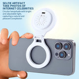 Magnetic Selfie LED Fill Light with Magsafe Compatibility ABS Material for Photography TikTok Zoom Calls Video Selfies