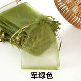 50pcs 7x9cm 9x12cm 10x15cm Sheer Organza Bags Wedding Party Candy Chocolate Bags Gift Pouches Jewelry Storage Drawstring Bags