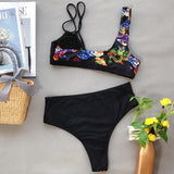 2026 Sexy Bikini Push Up Dragon Print Patchwork High Waist Vintage Swimwear Swimsuit Women Bikinis Set Bathing Suit Beach Bikini
