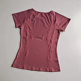 Women's Mesh Sports Fitness T-Shirt Quick Dry round Neck Pullover Short Sleeve Breathable Yoga Top for Workout And Fitness