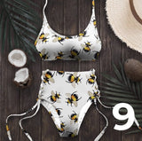 Bandage Bikini Sport Swimwear Women Swimsuit High Waist Bikini Set Push Up Maillot De Bain Femme Beachwear 2026 Bathing Suit