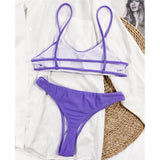 New Sexy Mini Micro Thong Bikini Women Swimwear Female Swimsuit Two-Pieces Bikini Set Padded Bather Bathing Suit Swim Lady V3077