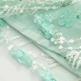 Fashion Floral Sequ Pearl Mini Skirt For Women Summer Vacation Beaded Hip Package Short Skirts Evening Party Lady Beach QH8J
