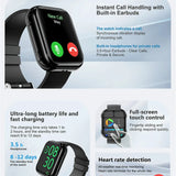 Waterproof Smartwatch 2 En 1 Equipped With TWS Earphones Smart Watch Men Women Sports Heart Rate Health Monitoring BT Call Music
