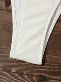 2026 Ring Linked Bandeau Bikini Solid String Swimwear Female Sexy Swimsuit Women Bathers Bathing Swimming Swim Suit Beachwear